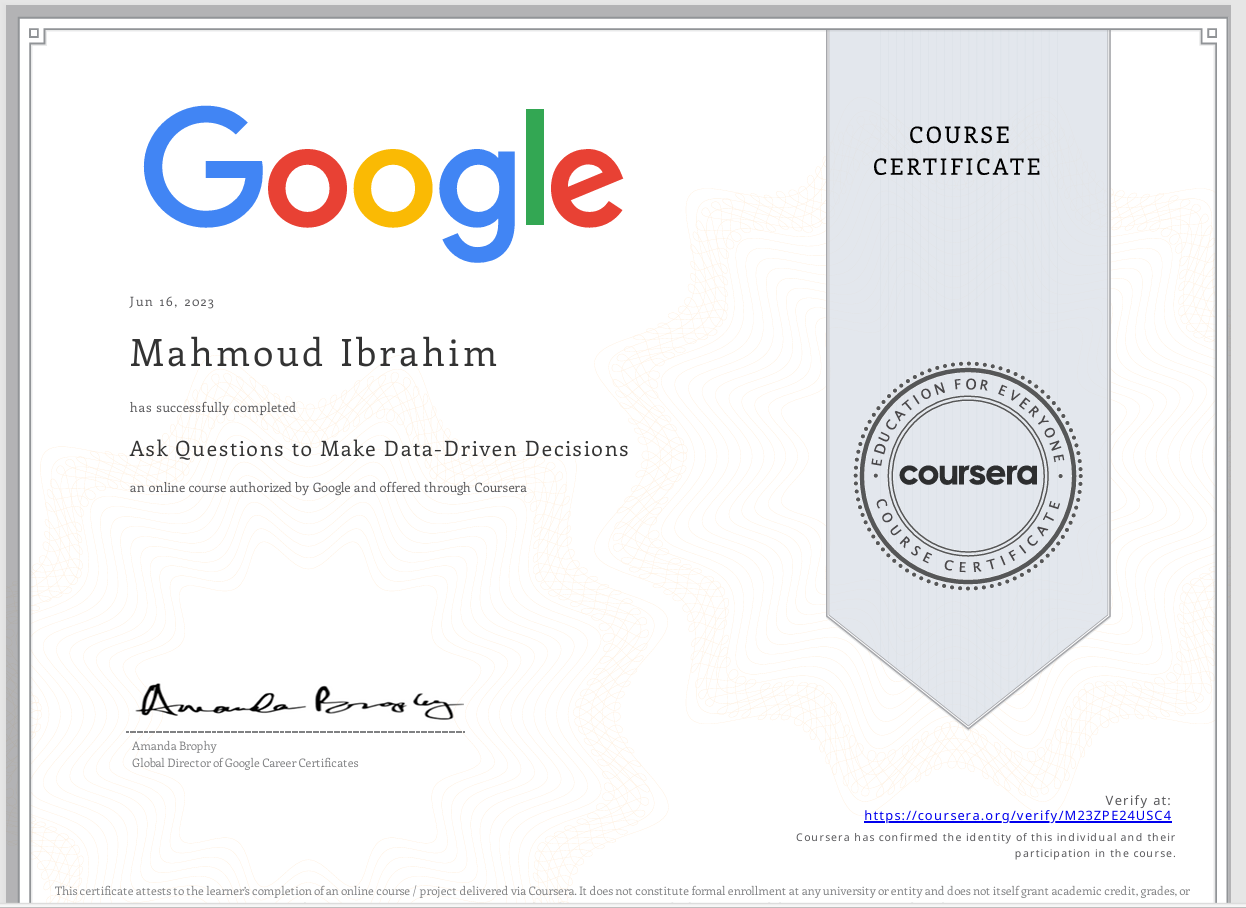 Ask Questions to Make Data-Driven Decisions