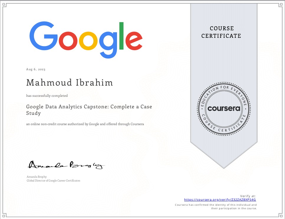 Google Data Analytics Capstone: Complete a Case Study